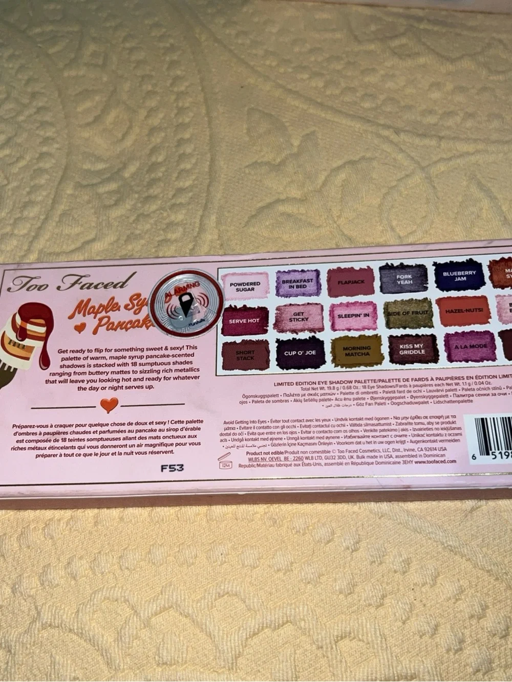 Too Faced Pink and Brown Maple Syrup Pancakes Eyeshadow Palette Art